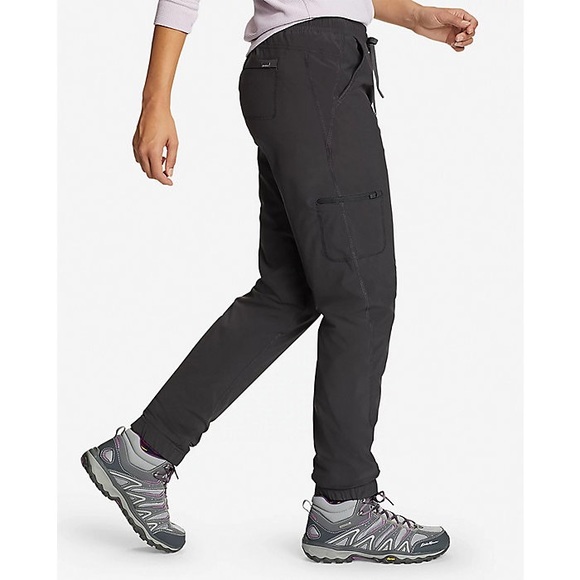 Eddie Bauer Pantalon à Enfiler Doublé En Polaire Pour Femme Vert